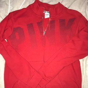 PINK 1/4 Zip Sweatshirt